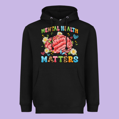 Mental Health Matters Heavyweight Hoodie Designed By Artiststas