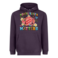Plum mental health matters Heavyweight Hoodie - Artiststas