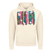Vintage Artic v.d turquoise leopard and flowers  brushstrokes Vintage Hoodie - AdoDesignShop