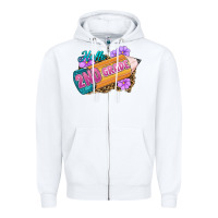 White Hello 2nd Grade Zipper Hoodie - RanaPortraitStore