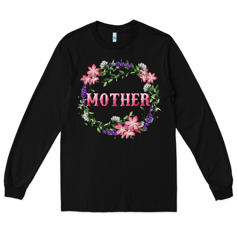 Mother With Floral Wreath Long Sleeve Tee by RanaPortraitStore | Teevron
