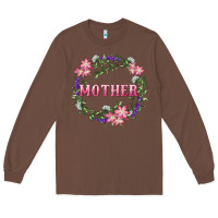 Chestnut mother with floral wreath Long Sleeve Tee - RanaPortraitStore