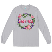 Moon Dust mother with floral wreath Long Sleeve Tee - RanaPortraitStore