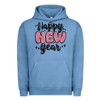Pigment Pebble Blue happy new year Urban Hoodie - MaliasSmallBusiness