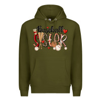 Army Green baseball sister Premium Hoodie - MaliasSmallBusiness
