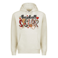 Oatmeal Heather baseball sister Premium Hoodie - MaliasSmallBusiness