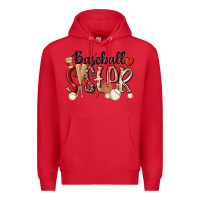 Red baseball sister Premium Hoodie - MaliasSmallBusiness