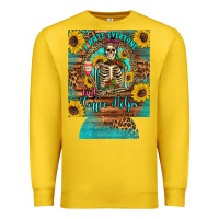 Lemon i hate everyone but coffee helps western skeleton coffee sunflowers 12 Premium Sweatshirt - Artiststas
