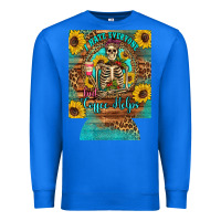 True Royal i hate everyone but coffee helps western skeleton coffee sunflowers 12 Premium Sweatshirt - Artiststas