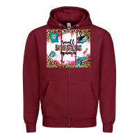 Burgundy small business mama Zipper Hoodie - Zillion Design Studio