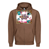 Chestnut small business mama Zipper Hoodie - Zillion Design Studio