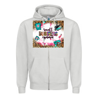 Dove Grey small business mama Zipper Hoodie - Zillion Design Studio