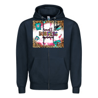 Navy small business mama Zipper Hoodie - Zillion Design Studio