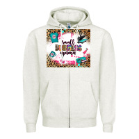 Oatmeal Heather small business mama Zipper Hoodie - Zillion Design Studio