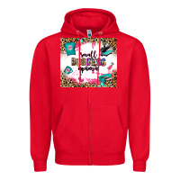 Red small business mama Zipper Hoodie - Zillion Design Studio