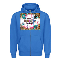 True Royal small business mama Zipper Hoodie - Zillion Design Studio