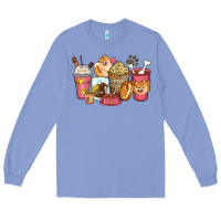 Colony Blue pomeranian coffee cups Long Sleeve Tee - Zillion Design Studio
