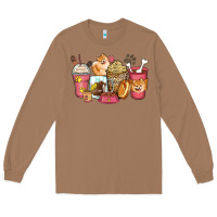 Toasted Coconut pomeranian coffee cups Long Sleeve Tee - Zillion Design Studio