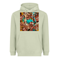 Matcha football cactus sunflower seamless pattern Heavyweight Hoodie - JahusDesignShop