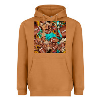Meerkat football cactus sunflower seamless pattern Heavyweight Hoodie - JahusDesignShop