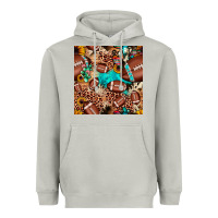 Moon Dust football cactus sunflower seamless pattern Heavyweight Hoodie - JahusDesignShop