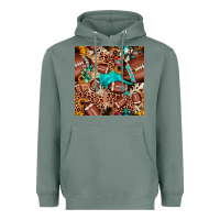 Sage football cactus sunflower seamless pattern Heavyweight Hoodie - JahusDesignShop
