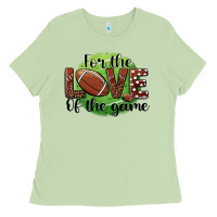 Matcha for the love of the game football Ladies Tee - BarkalooDesign
