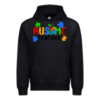 Black ausome teacher Urban Hoodie - MaliasSmallBusiness
