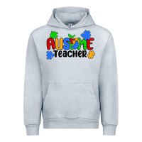 Heather Grey ausome teacher Urban Hoodie - MaliasSmallBusiness