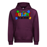 Mauve Wine ausome teacher Urban Hoodie - MaliasSmallBusiness
