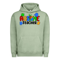 Pigment Oil Green ausome teacher Urban Hoodie - MaliasSmallBusiness