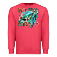 Cardinal go with the flow floral turtle Premium Sweatshirt - Jasminsmagicworld
