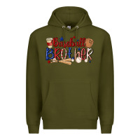 Army Green baseball brother Premium Hoodie - MaliasSmallBusiness