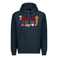 Navy baseball brother Premium Hoodie - MaliasSmallBusiness