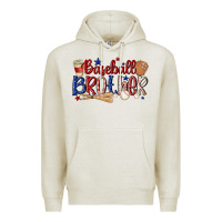 Oatmeal Heather baseball brother Premium Hoodie - MaliasSmallBusiness