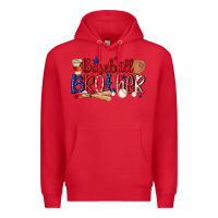 Red baseball brother Premium Hoodie - MaliasSmallBusiness
