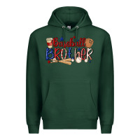 Sports Green baseball brother Premium Hoodie - MaliasSmallBusiness