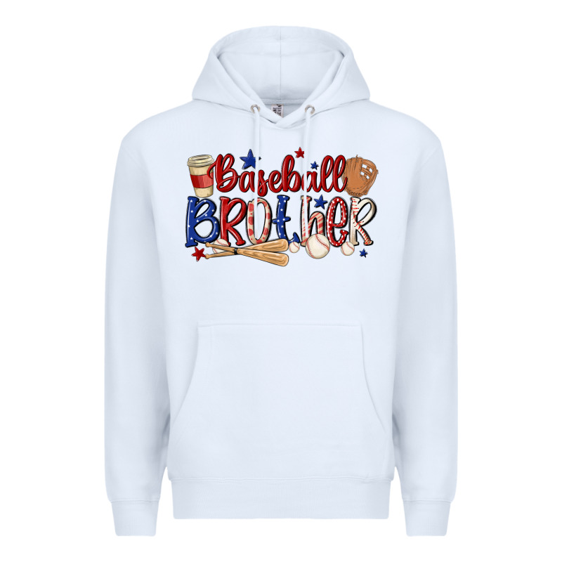 Baseball Brother Premium Hoodie by MaliasSmallBusiness | Teevron