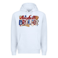 White baseball brother Premium Hoodie - MaliasSmallBusiness