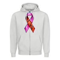 Dove Grey Breast Cancer Ribbon Basketball Zipper Hoodie - texasbilliewilder