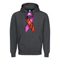 Smoke Breast Cancer Ribbon Basketball Zipper Hoodie - texasbilliewilder