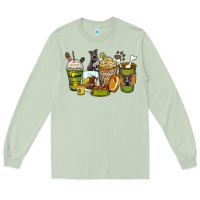 Matcha pitbull coffee cups Long Sleeve Tee - Zillion Design Studio