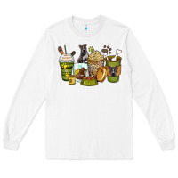 White pitbull coffee cups Long Sleeve Tee - Zillion Design Studio