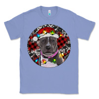 Colony Blue pitbull and buffalo plaid Classic Tee - RanaPortraitStore