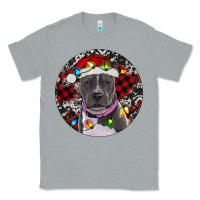 Heather Grey pitbull and buffalo plaid Classic Tee - RanaPortraitStore