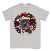 Moon Dust pitbull and buffalo plaid Classic Tee - RanaPortraitStore
