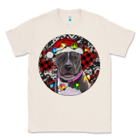 Natural pitbull and buffalo plaid Classic Tee - RanaPortraitStore
