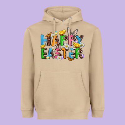 Happy Easter Heavyweight Hoodie Designed By Adodesignshop