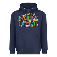 Navy happy easter Heavyweight Hoodie - AdoDesignShop