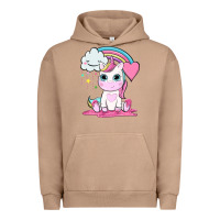 Pigment Burro cute unicorn and rainbow Urban Hoodie - NancyCooperArtShop